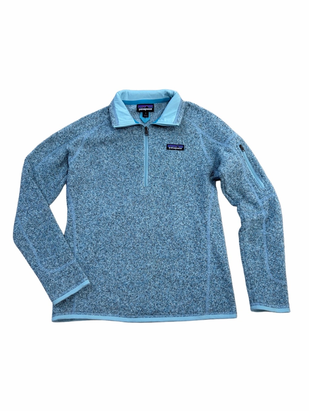 Patagonia Women’s Size Small Better Sweater Quarter 1/4 Zip Pullover Cuban Blue